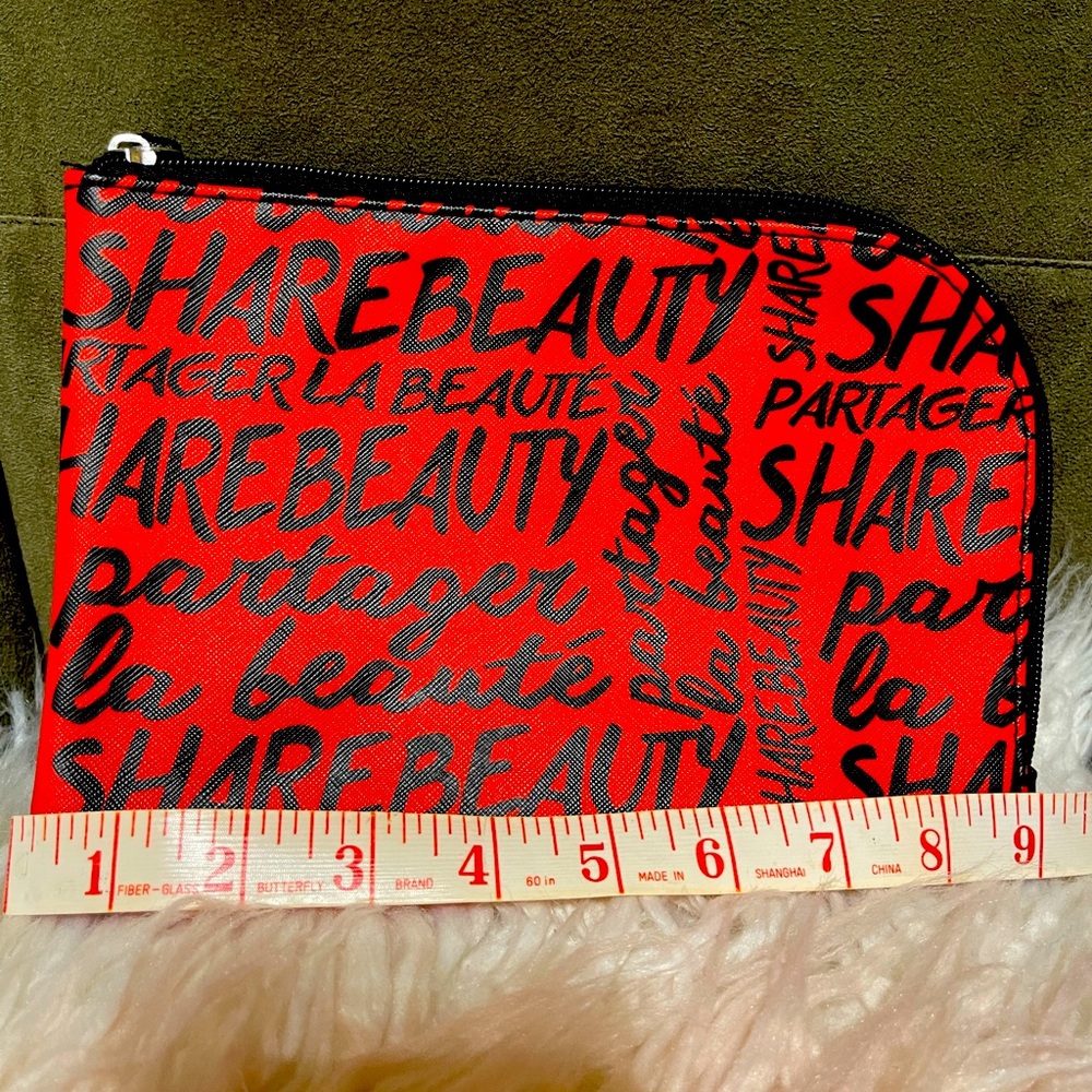 New Shiseido cosmetics bag.  One size.